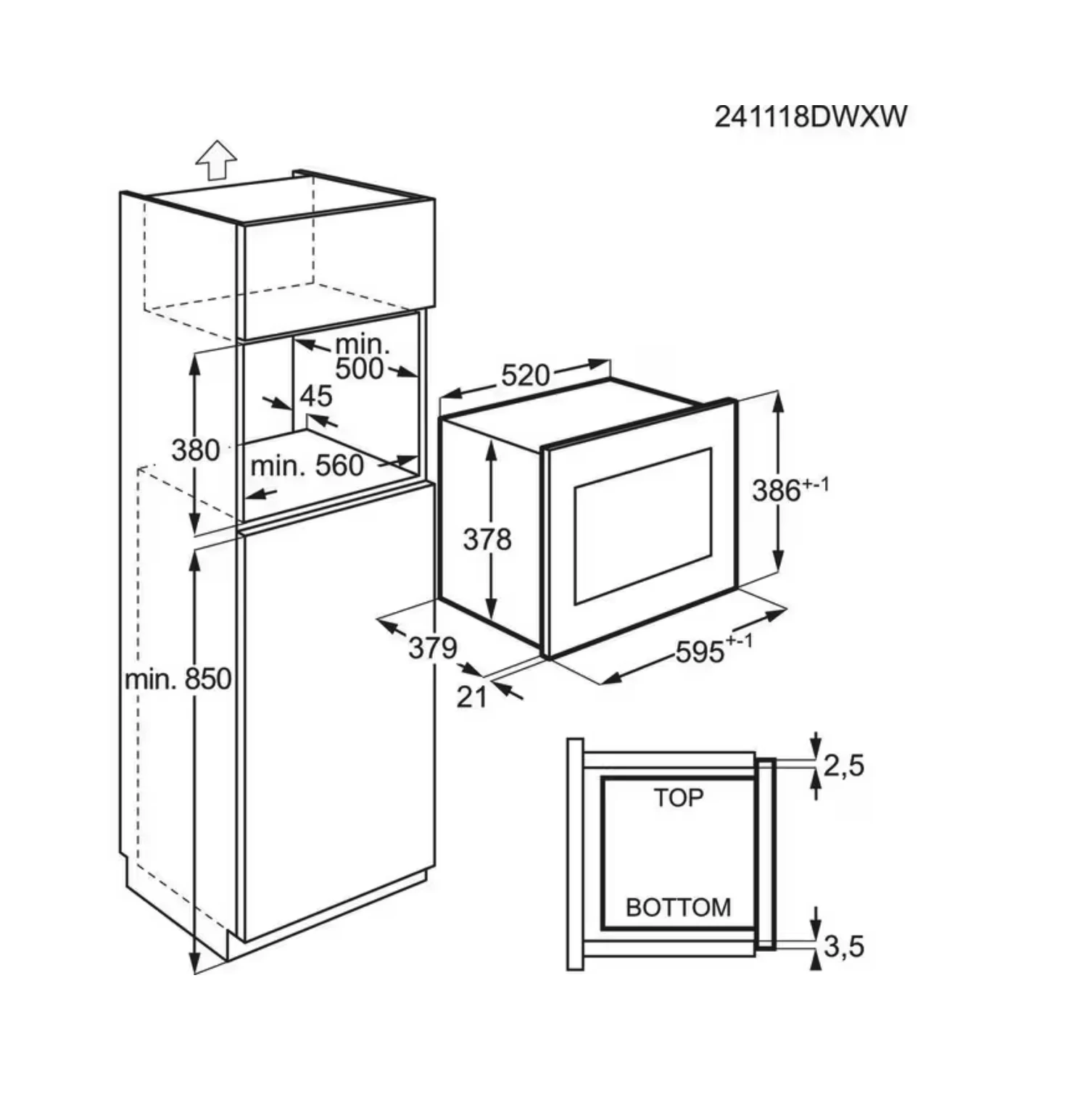 Kuchenka mikrofalowa AEG TS5GM251EB 3
