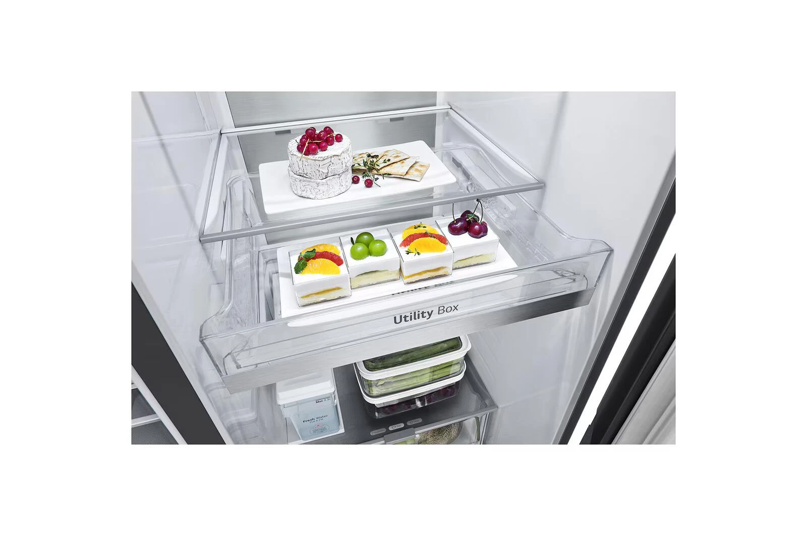 Chłodziarko-zamrażarka LG GSLE91EVAC 9