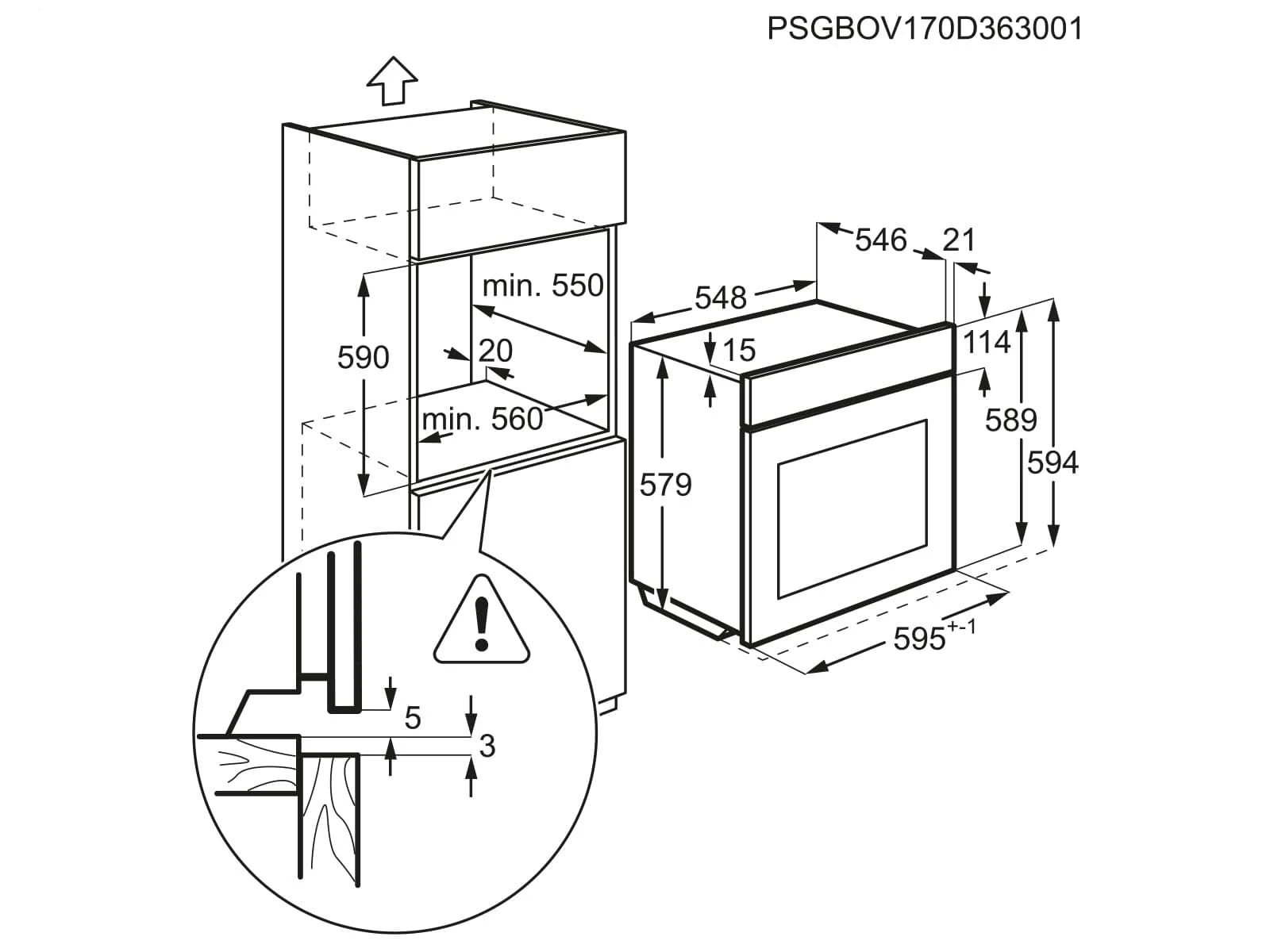 Piekarnik elektryczny AEG BEB331010M 6
