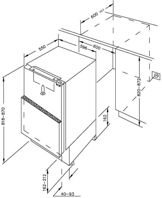 Lodówka AMICA UVKSS 351 901 4